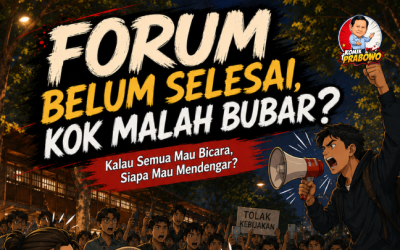 Komik Genzi: Duh, Kok Bisa Forum Dialog Dibubarin?