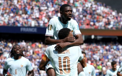 Dembele Hattrick, Prancis Sikat Norwegia 4-1