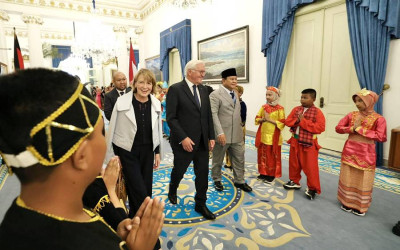 Presiden Prabowo Jamu Santap Siang Presiden Jerman