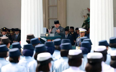 Presiden Prabowo Pimpin Upacara Hari Lahir Pancasila