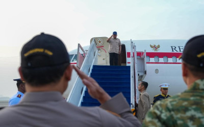 Presiden Prabowo Bertolak ke Gorontalo Hadiri Puncak PENAS Petani dan Nelayan XVII