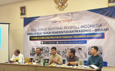 Survei Puspoll Spill 64,8 Persen Publik Puas Kinerja Presiden Prabowo