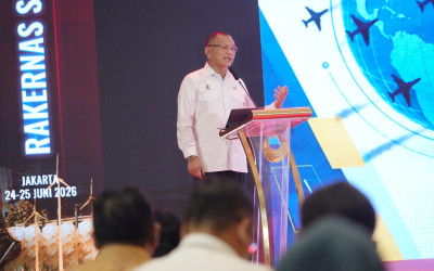 Rakernas dengan SP PLN, Wamenko Polkam Tekankan Sektor Kelistrikan Jadi Kunci Sukseskan Visi-Misi Presiden