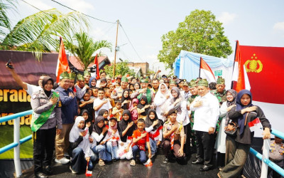 Kapolri Resmikan 80 Jembatan Merah Putih Presisi di Riau: Permudah Mobilitas Anak Sekolah-Masyarakat