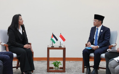 Ketemu Menteri Palestina, Menlu Sugiono Tekankan Indonesia Stand With Palestina Sampai Tuntas