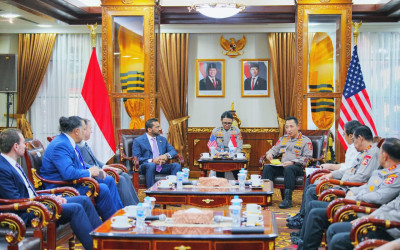 Kapolri Audiensi dengan Direktur FBI: Perkuat Kerja Sama Penanggulangan Kejahatan Transnasional