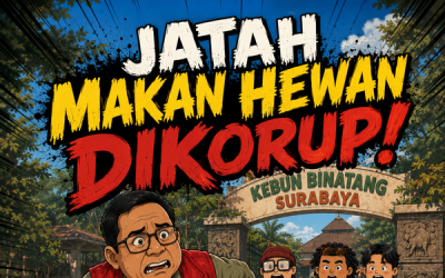 Komik Si Ceplos : Jatah Makan Hewan pun Dikorup!