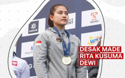 Desak Made Rita Sukses Sabet Emas World Climbing Series Krakow 2026