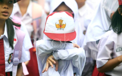 Hari Pertama Masuk Sekolah di Banten