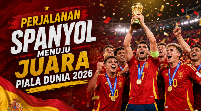 INFOGRAFIS : Perjalanan Spanyol Menuju Juara Piala Dunia 2026