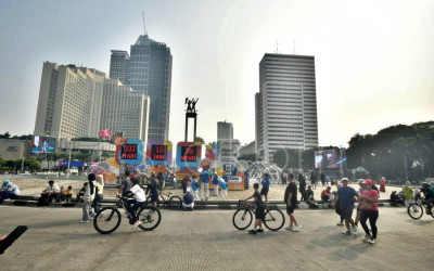 Masyarakat Manfaatkan Hari Bebas Kendaraan Bermotor Jakarta