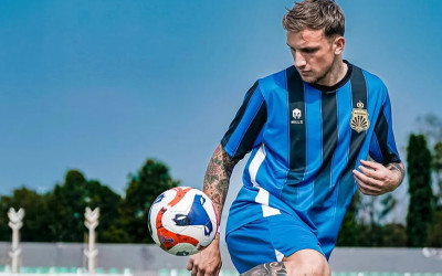 Milan Ristovski Resmi Berkostum Bhayangkara FC
