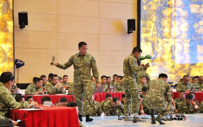 Tactical Floor Game Latihan Operasi TNI Terintegrasi