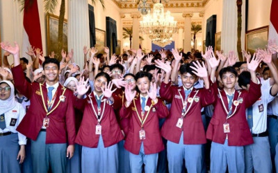 Ketika Pelajar SMAN 55 Jakarta Manifesting Cita-Cita di Istana Negara