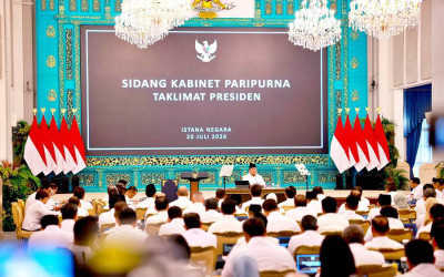 Presiden Prabowo Beri Taklimat di Sidang Kabinet Paripurna