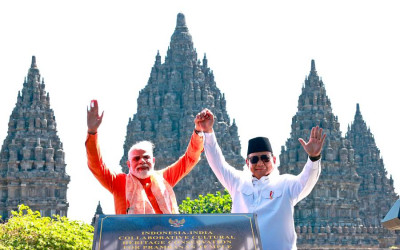 Presiden Prabowo dan PM Modi Resmikan Konservasi Candi Prambanan