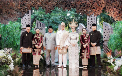 Presiden Prabowo Hadiri Pernikahan Putra Pengusaha Boy Thohir