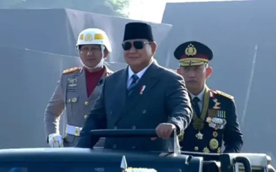 Presiden Prabowo Pimpin Upacara HUT ke-80 Bhayangkara di Cikeas