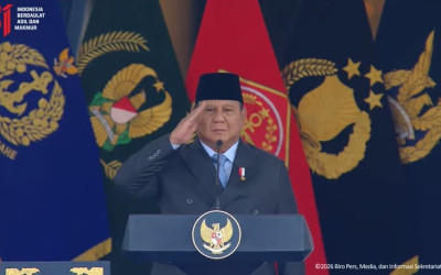 Presiden Prabowo Resmi Lantik 1.177 Perwira Remaja TNI-Polri 2026 di Halaman Istana