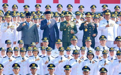 Presiden Prabowo Pimpin Pelantikan Pamong Praja Muda IPDN