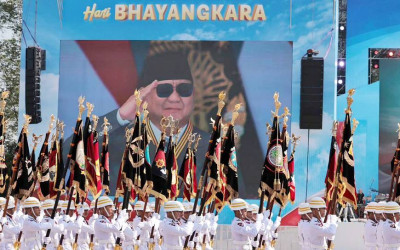 Presiden Prabowo Pimpin Upacara Hari Bhayangkara ke-80
