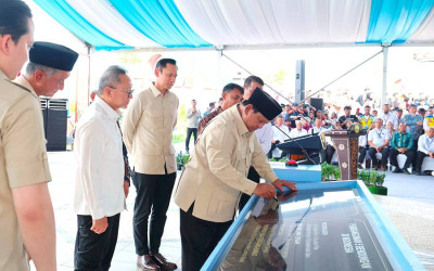 Presiden Prabowo Resmikan Lima Bendungan