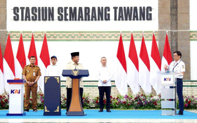 Presiden Prabowo Resmikan Pemugaran Stasiun Semarang Tawang, Cagar Budaya Bersejarah Kembali Diperkuat