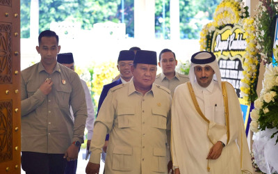 Presiden Prabowo Sampaikan Belasungkawa Wafatnya Mantan Emir Qatar