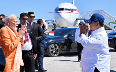 Presiden Prabowo Sambut PM India di Yogyakarta untuk Kunjungan ke Candi Prambanan