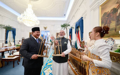 Presiden Prabowo Terima Kunjungan PM Modi