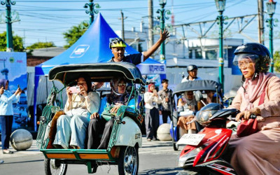Program Becak Listrik Gratis Wisata Malioboro