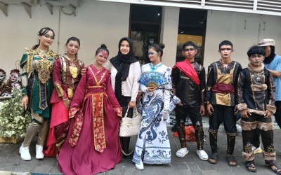 Pukau Panggung JFC 2026, Siswa Sekolah Rakyat Tampilkan Kostum Daur Ulang