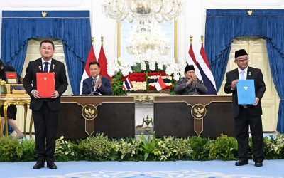 Saksikan Dokumen Kerja Sama Baru, Prabowo dan PM Anutin Pererat Hubungan RI–Tailan