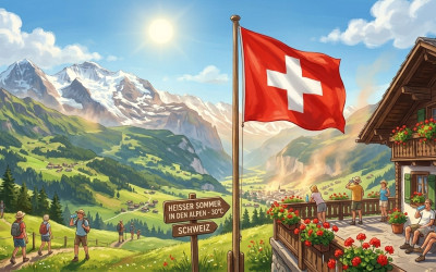 Imbas Gelombang Panas Eropa, Suhu Pegunungan Swiss Tembus Rekor Baru