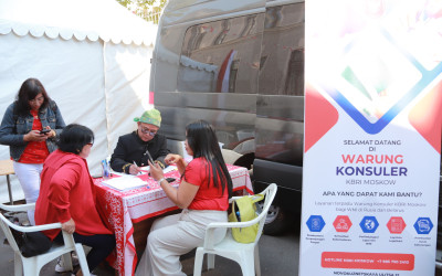 Rayakan HUT ke-81 RI, KBRI Moskow Gelar Bursa Kerja dan Warung Konsuler buat WNI