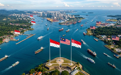 Selat Malaka & Singapura Tetap “Open for All”, 3 Negara Kompak Jaga Jalur Dagang Dunia