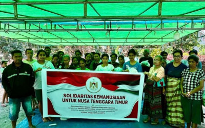 Ringankan Beban Warga NTT, Kedubes Palestina Salurkan Amunisi Bantuan