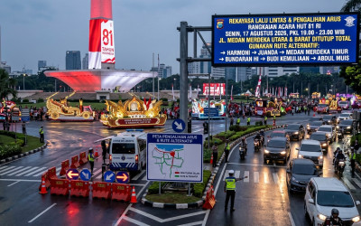 Biar Gak Terjebak Stuck, Cek Dulu Traffic Update HUT ke-81 RI di Jakarta!