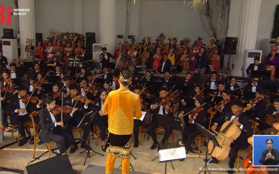 HUT ke-81 RI di Istana Merdeka Dibuka Meriah, Gita Bahana Nusantara Bawa Lagu Nusantara