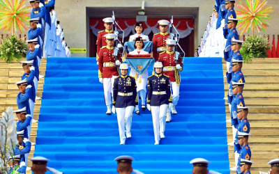 Bikin Bangga! Ini Dia Formasi Tim Paskibraka 'Indonesia Berdaulat' yang Kibarkan Merah Putih di Istana