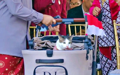 Bobby Kertanegara Hadir di Istana Saat Penurunan Bendera HUT ke-81 RI