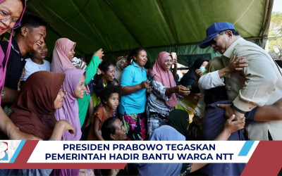 Presiden Prabowo Pastikan Pemerintah Terus Bantu Warga Flores Terdampak Bencana