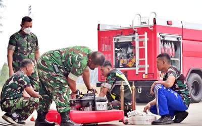 Pengecekan Kesiapan Armada Penanggulangan Karhutla Riau