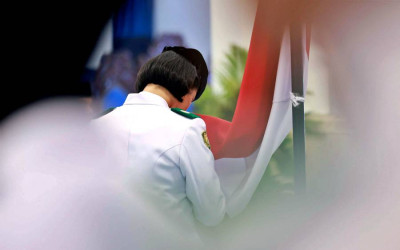 Pengukuhan Pasukan Pengibar Bendera Pusaka Tingkat Pusat 2026