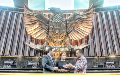 Persiapan Sidang Tahunan di Kompleks Parlemen