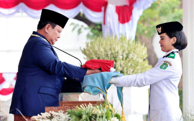 Presiden Prabowo Pimpin Upacara Peringatan Detik-Detik Proklamasi