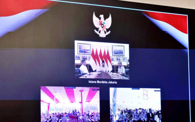Presiden Prabowo Resmikan Jembatan TNI-Polri dan Air Bersih TNI AD