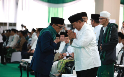 Buka Muktamar Ke-35 NU, Presiden Prabowo Kenalkan Istilah "Jas Hijau"