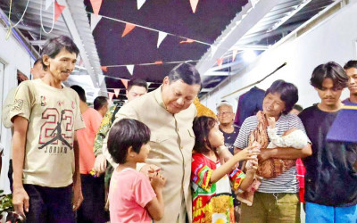 Presiden Prabowo Tinjau Rumah Hunian Senen Jakarta
