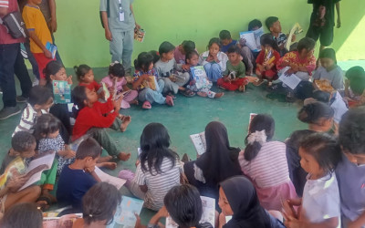 Gempa NTT Bikin Shock? Perpustakaan Keliling & Trauma Healing Hadir di GOR Samador!